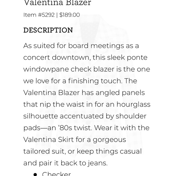 CLOSET CLOSING! 30-50% off matching CABI suit set! Valentina Blazer size 12 - Picture 6 of 15